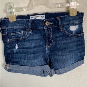 ABERCROMBIE KIDS blue jean shorts